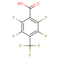 5216-22-8 2,3,5,6-TETRAFLUORO-4-(TRIFLUOROMETHYL)BENZOIC ACID chemical structure