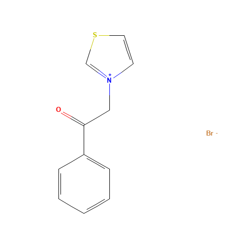 5304-34-7 N-PHENACYLTHIAZOLIUM BROMIDE chemical structure