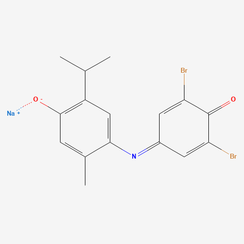 5415-31-6 2,6-DIBROMO-2'-METHYL-5'-ISOPROPYLINDOPHENOL SODIUM SALT chemical structure
