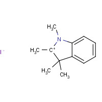 5418-63-3 1,2,3,3-Tetramethyl-3H-indolium iodide chemical structure