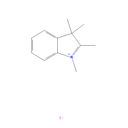 5418-63-3 1,2,3,3-Tetramethyl-3H-indolium iodide chemical structure