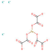 5936-11-8 POTASSIUM TRIOXALATOFERRATE(III) chemical structure