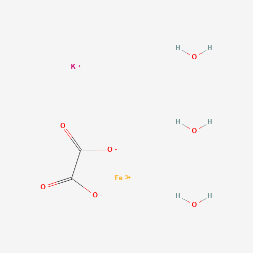 5936-11-8 POTASSIUM TRIOXALATOFERRATE(III) chemical structure