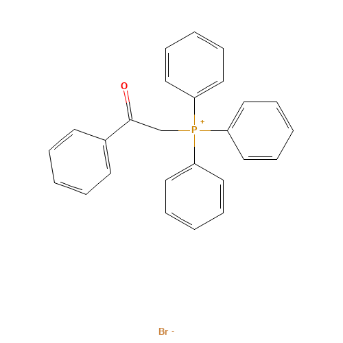 6048-29-9 PHENACYLTRIPHENYLPHOSPHONIUM BROMIDE chemical structure