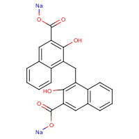 6640-22-8 4,4'-Methylenebis(3-hydroxy-2-naphthoic acid) disodium salt chemical structure