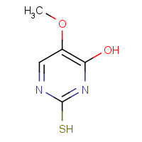 6939-11-3 5-METHOXY-2-SULFANYL-4-PYRIMIDINOL chemical structure