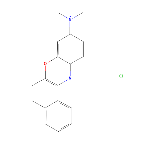 7057-57-0 8-DIMETHYLAMINO-2,3-BENZOPHENOXAZINE HEMI(ZINC CHLORIDE) SALT chemical structure
