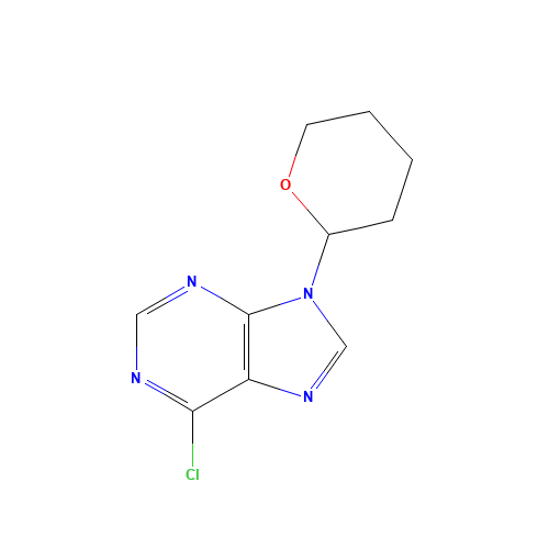 7306-68-5 6-CHLORO-9-(TETRAHYDRO-2-PYRANYL)-PURINE chemical structure