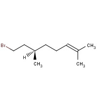 10340-84-8 (R)-(-)-CITRONELLYL BROMIDE chemical structure