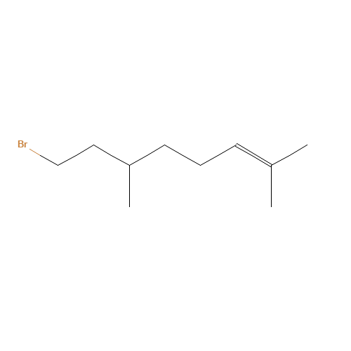 10340-84-8 (R)-(-)-CITRONELLYL BROMIDE chemical structure