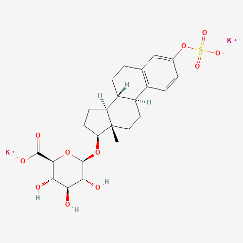 10392-35-5 beta-Estradiol-3-sulfate-17-glucopyranosiduronic acid dipotassium salt chemical structure