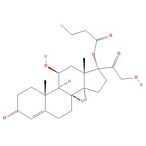 13609-67-1 Hydrocortisone-17-butyrate chemical structure