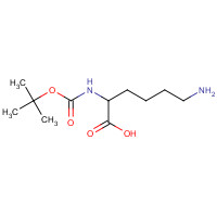 13734-28-6 N-alpha-(tert-Butoxycarbonyl)-L-lysine chemical structure