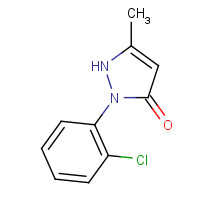 14580-22-4 1-(2-Chlorophenyl)-3-methyl-2-pyrazolin-5-one chemical structure
