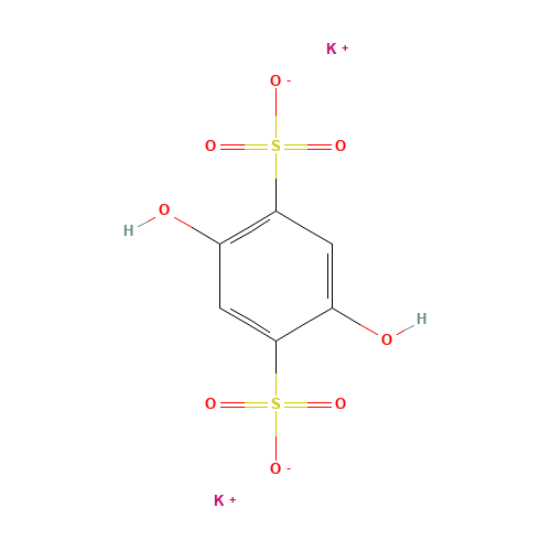 15763-57-2 HYDROQUINONE-2,5-DISULFONIC ACID,DIPOTASSIUM SALT chemical structure