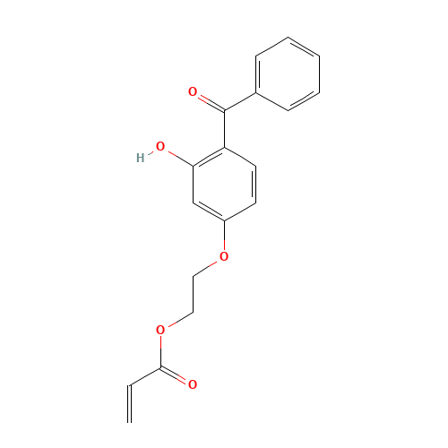 16432-81-8 2-(4-Benzoyl-3-hydroxyphenoxy)ethyl acrylate chemical structure