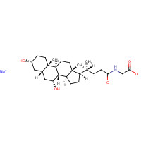 16564-43-5 GLYCOCHENODEOXYCHOLIC ACID SODIUM SALT chemical structure