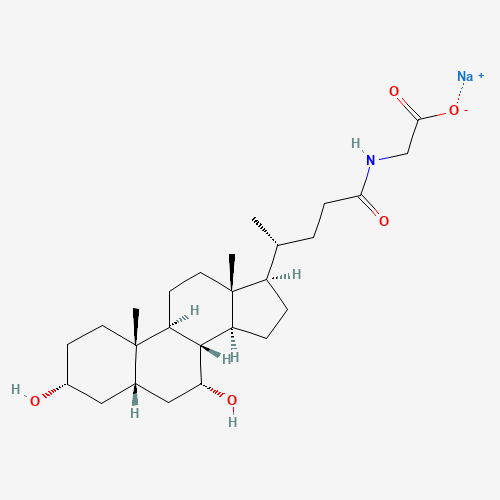 16564-43-5 GLYCOCHENODEOXYCHOLIC ACID SODIUM SALT chemical structure