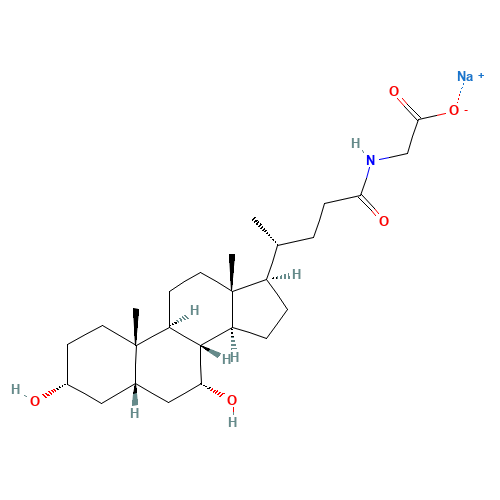 16564-43-5 GLYCOCHENODEOXYCHOLIC ACID SODIUM SALT chemical structure