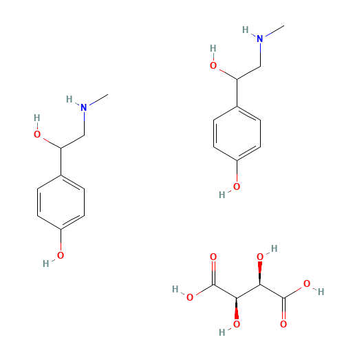 16589-24-5 Synephrine tartrate chemical structure
