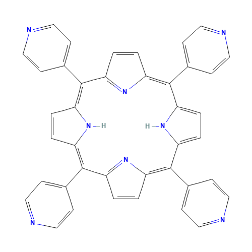 16834-13-2 5,10,15,20-TETRA(4-PYRIDYL)-21H,23H-PORPHINE chemical structure