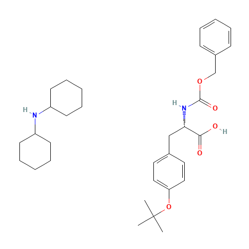 16879-90-6 N-Benzyloxycarbonyl-O-tert-butyl-L-tyrosine dicyclohexylamine salt chemical structure