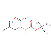 16937-99-8 BOC-D-Leucine monohydrate chemical structure