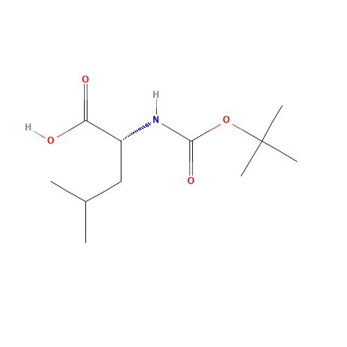 16937-99-8 BOC-D-Leucine monohydrate chemical structure