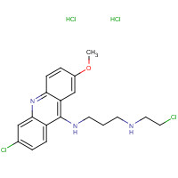 17070-45-0 6-CHLORO-9-[3-(2-CHLOROETHYLAMINO)PROPYLAMINO]-2-METHOXYACRIDINE DIHYDROCHLORIDE chemical structure