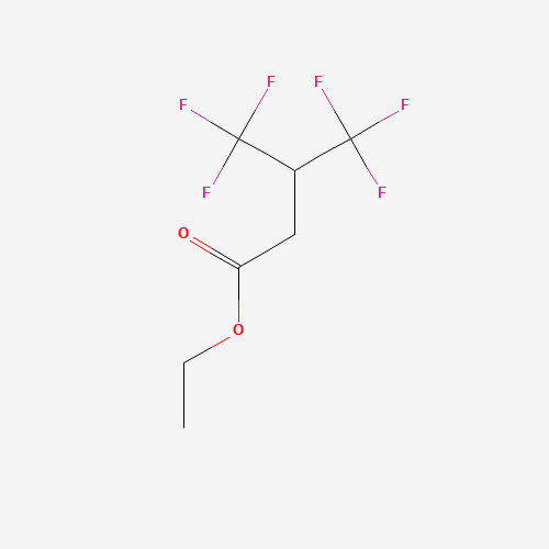 17327-34-3 ETHYL 4,4,4-TRIFLUORO-3-(TRIFLUOROMETHYL)BUTYRATE chemical structure