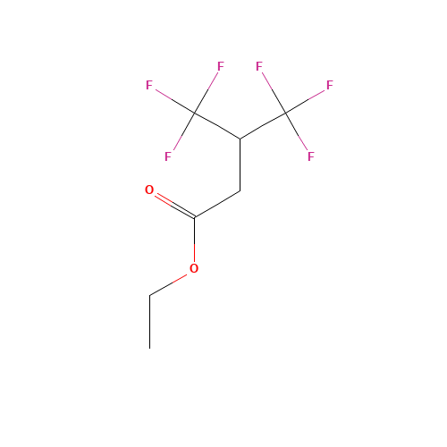 17327-34-3 ETHYL 4,4,4-TRIFLUORO-3-(TRIFLUOROMETHYL)BUTYRATE chemical structure