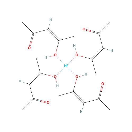 17475-67-1 HAFNIUM(IV) 2,4-PENTANEDIONATE chemical structure