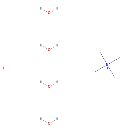 17787-40-5 TETRAMETHYLAMMONIUM FLUORIDE TETRAHYDRATE chemical structure