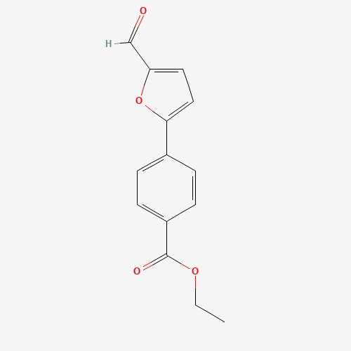 19247-87-1 ETHYL 4-(5-FORMYL-2-FURYL)BENZOATE chemical structure