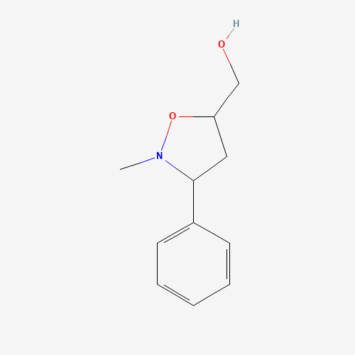19345-02-9 (2-METHYL-3-PHENYLTETRAHYDRO-5-ISOXAZOLYL)METHANOL chemical structure