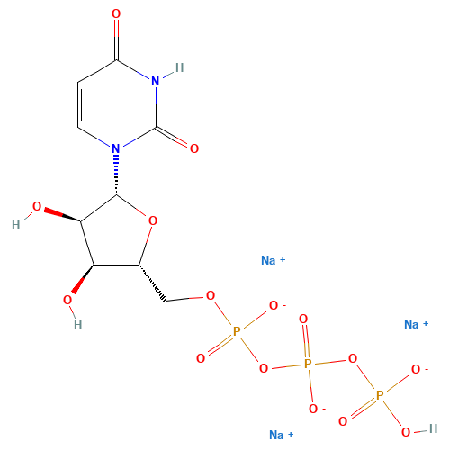 19817-92-6 Uridine-5'-triphosphoric acid trisodium salt chemical structure
