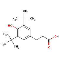 20170-32-5 3-(3,5-Di-tert-butyl-4-hydroxyphenyl)propionic acid chemical structure