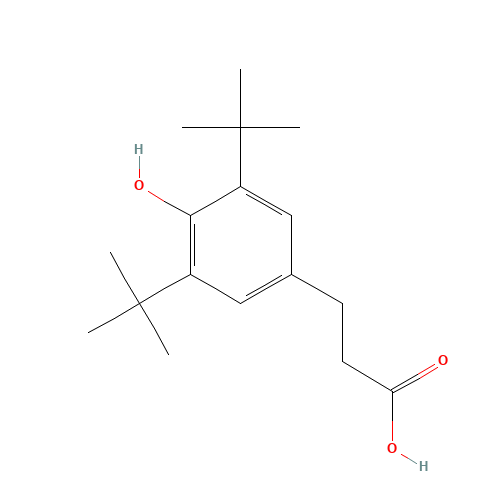 20170-32-5 3-(3,5-Di-tert-butyl-4-hydroxyphenyl)propionic acid chemical structure