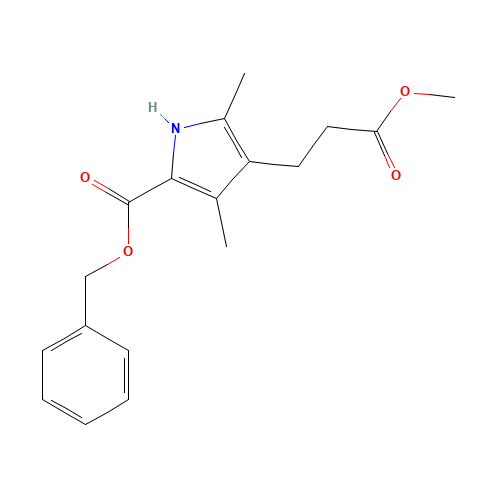 20303-31-5 METHYL 5-(BENZYLOXYCARBONYL)-2,4-DIMETHYL-3-PYRROLEPROPIONATE chemical structure