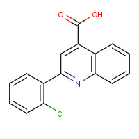 20389-09-7 2-(2-CHLOROPHENYL)-4-QUINOLINECARBOXYLIC ACID chemical structure