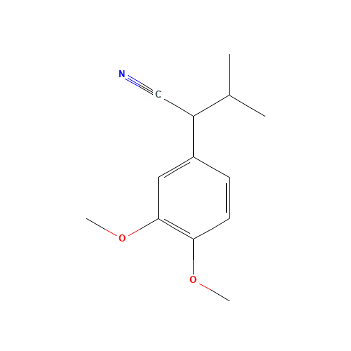 20850-49-1 3-Methyl-2-(3,4-dimethoxyphenyl)butyronitrile chemical structure