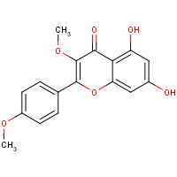20869-95-8 5,7-DIHYDROXY-3-METHOXY-2-(4-METHOXY-PHENYL)-CHROMEN-4-ONE chemical structure