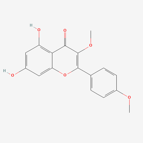 20869-95-8 5,7-DIHYDROXY-3-METHOXY-2-(4-METHOXY-PHENYL)-CHROMEN-4-ONE chemical structure