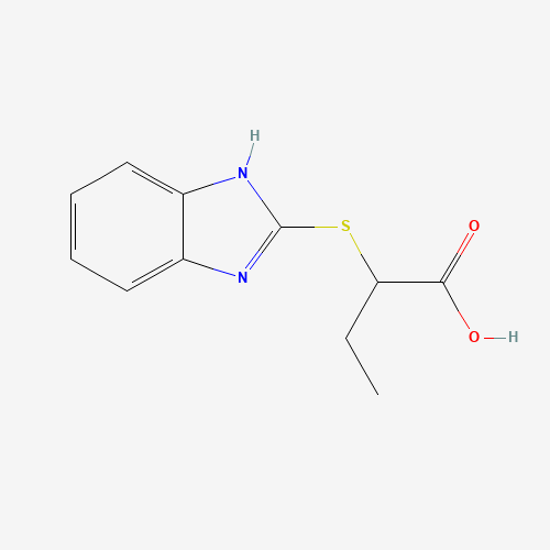 21547-71-7 2-(1 H-BENZOIMIDAZOL-2-YLSULFANYL)-BUTYRIC ACID chemical structure