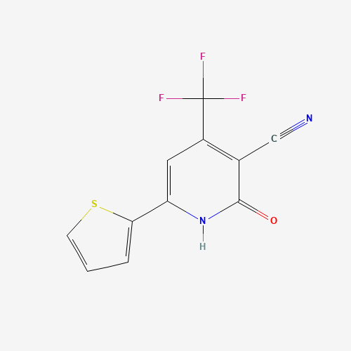 22123-11-1 3-Cyano-6-(2-thienyl)-4-trifluoromethyl-2(1H)-pyridone chemical structure
