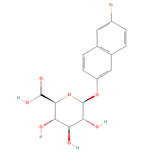 22720-35-0 6-BROMO-2-NAPHTHYL-BETA-D-GLUCURONIDE chemical structure