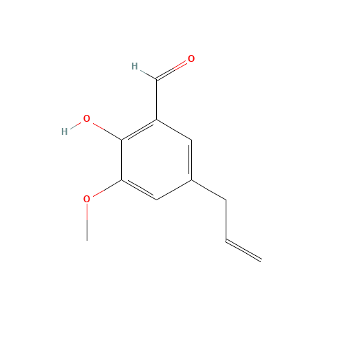 22934-51-6 5-ALLYL-2-HYDROXY-3-METHOXYBENZALDEHYDE chemical structure