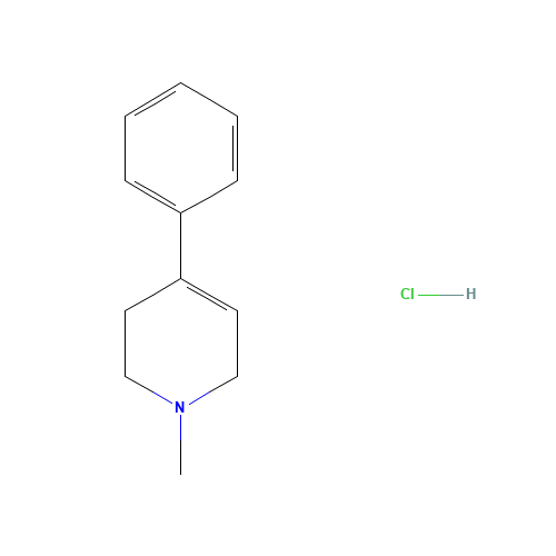 23007-85-4 1-Methyl-4-phenyl-1,2,3,6-tetrahydropyridine hydrochloride chemical structure