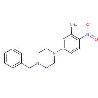 23470-43-1 5-(4-BENZYLPIPERAZINO)-2-NITROANILINE chemical structure