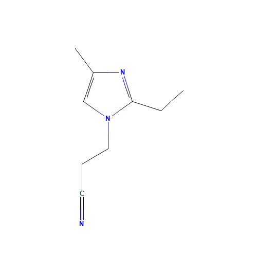 23996-25-0 2-Ethyl-4-methyl-1H-imidazole-1-propanenitrile chemical structure